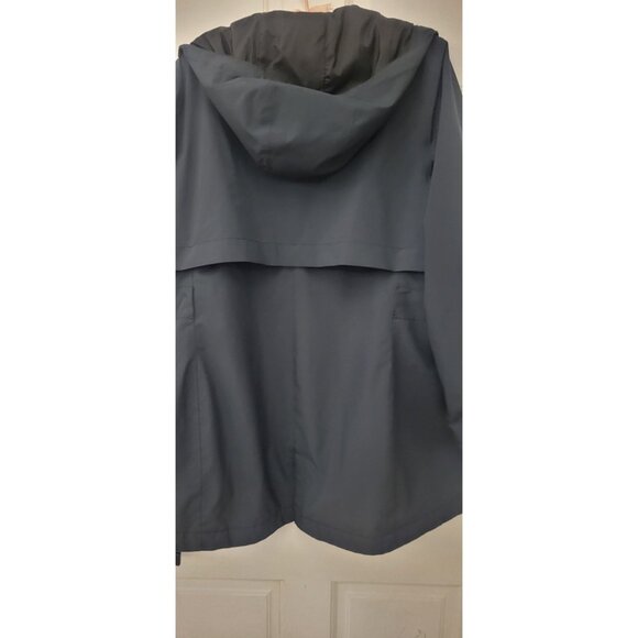 Columbia Omni -Tech Black Rain or Windbreaker Jacket XL Zip Snap Pockets - Picture 10 of 13